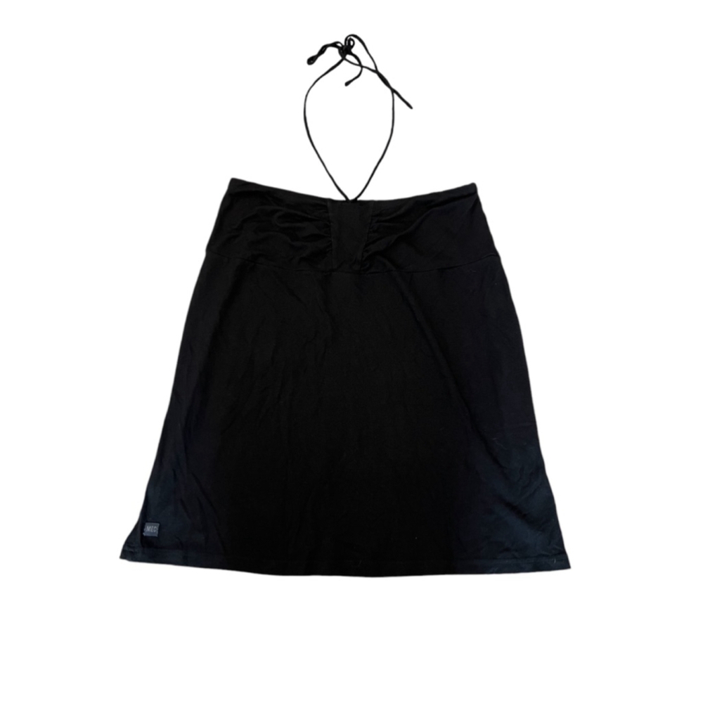 MEC Black Stretch Long Fit Black Halter Top M